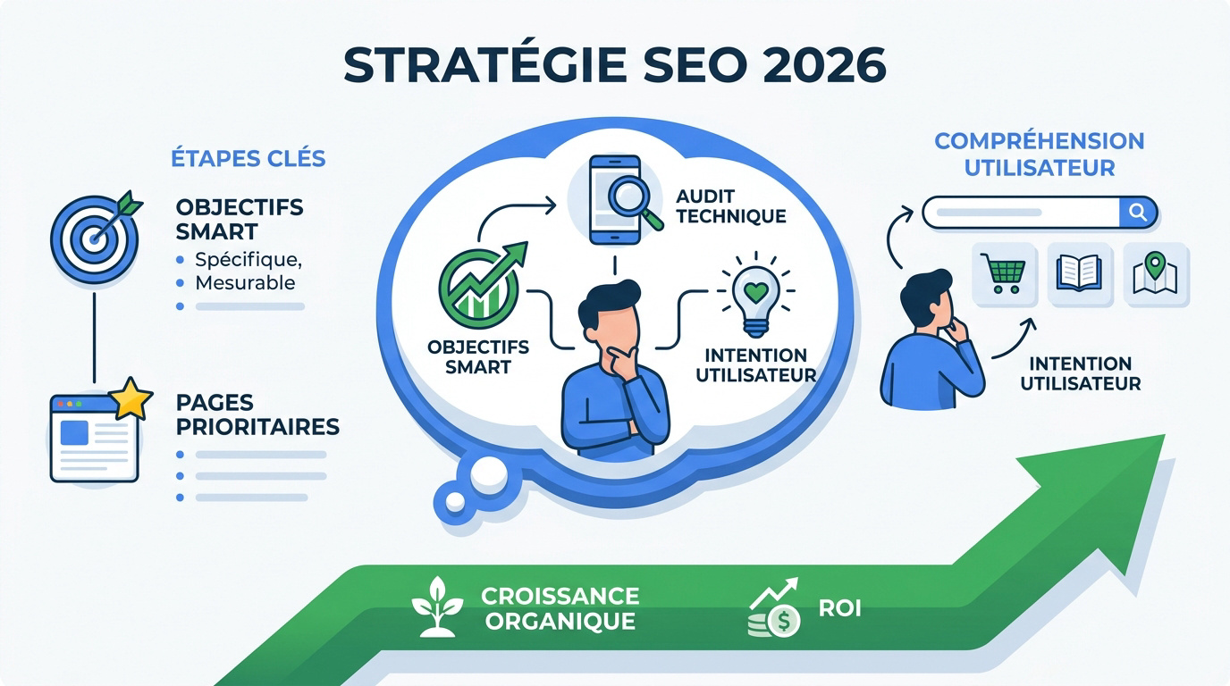 Construire une stratégie SEO - illustration