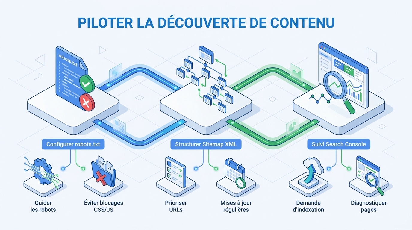 Crawl et indexation Google - illustration