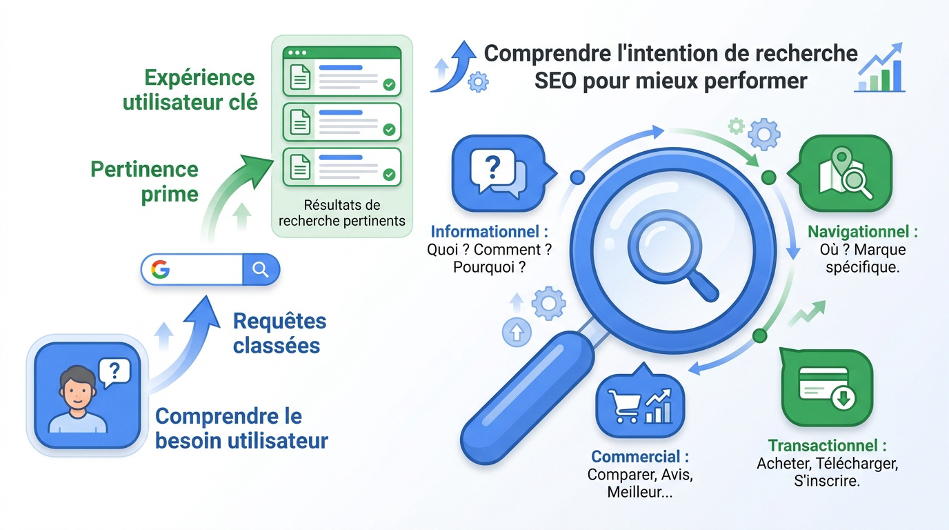 Intention de recherche SEO - illustration