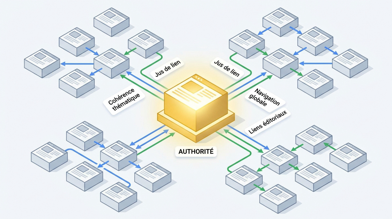 Maillage interne SEO - illustration