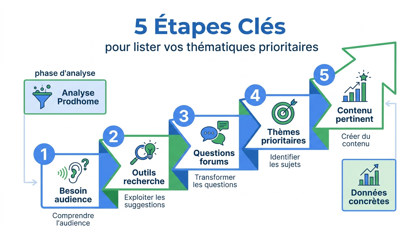 Recherche de mots-clés SEO - illustration